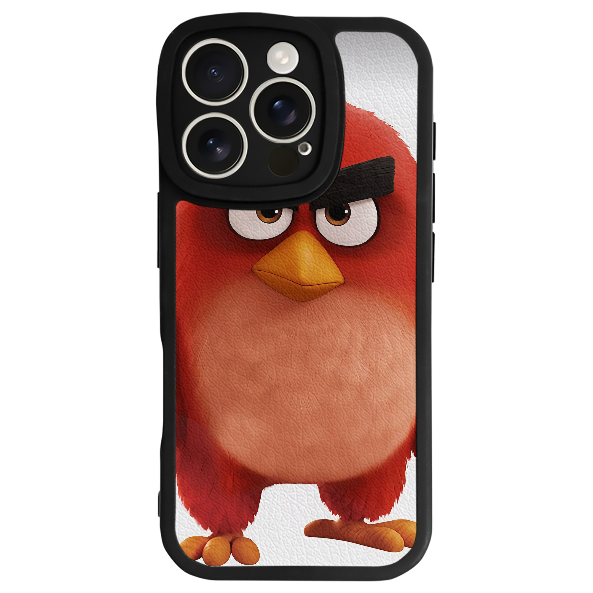 （画像用） Angry Birds アングリーバード 【iPhone 16シリーズ対応】シリコンスマホケース（レザー調） 材質：シリコン